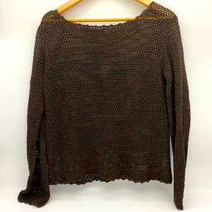NWOT GAP Brown Knitted Top Size M